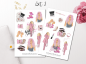 Preview: Girls Pink Sticker Set